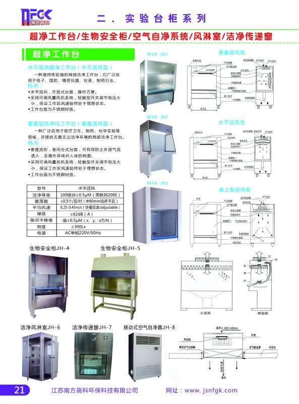 超凈工作臺、生物安全柜